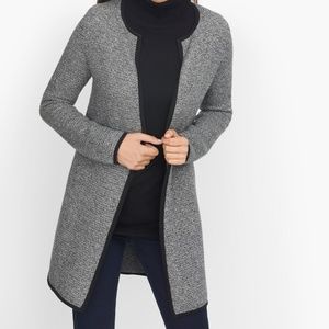 NWT TALBOTS TEXTURED OPEN FRONT SWEATER JACKET PP